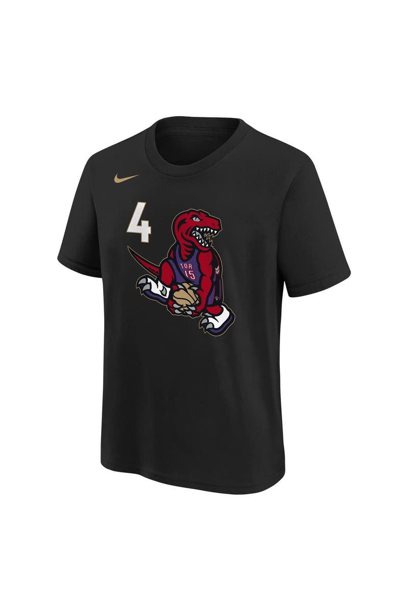 Nike Youth Nike Scottie Barnes Black Toronto Raptors 2024/25 City Edition Name & Number T-Shirt, Alternate, color,