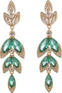 EYE CANDY LOS ANGELES Camila Green CZ Statement Earrings