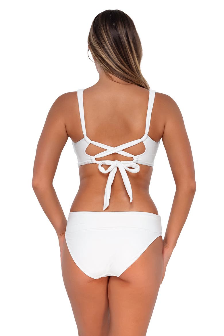 Elsie Bikini Swimsuit Top - D Cup, Alternate, color, White Lily