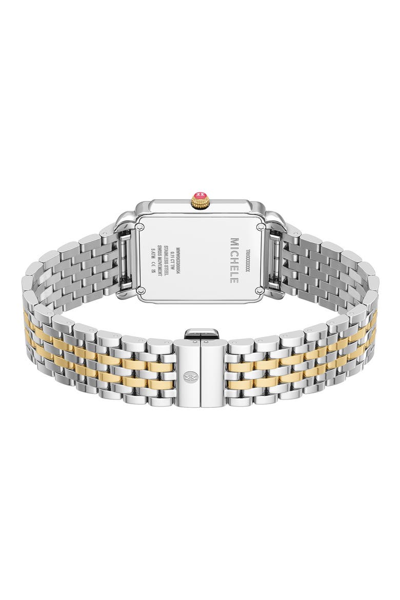 Deco II Two-Tone Diamond Bracelet Watch, 32mm, Alternate, color, TWO TONE