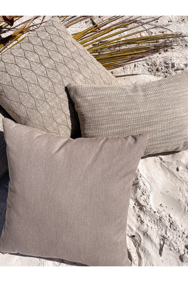 Essential Indoor Outdoor Pillow, Alternate, color, Mocha Brown