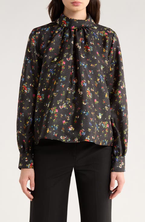 stine goya トップス One Shoulder Long Sleeve Top - Dizzy Foliage - Stine Goya