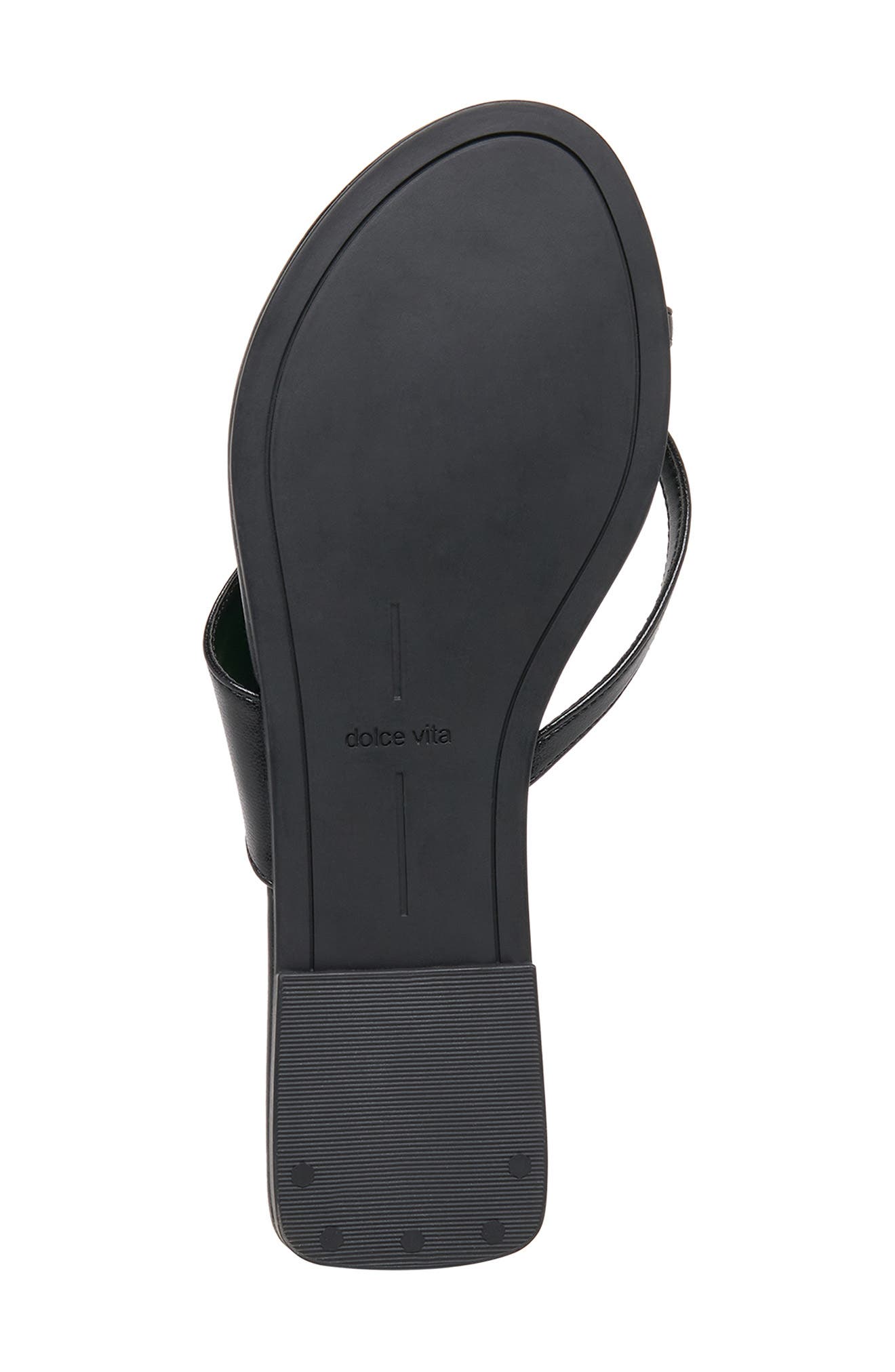 Dolce Vita Lenex Toe Loop Sandal, Alternate, color, Black Stella