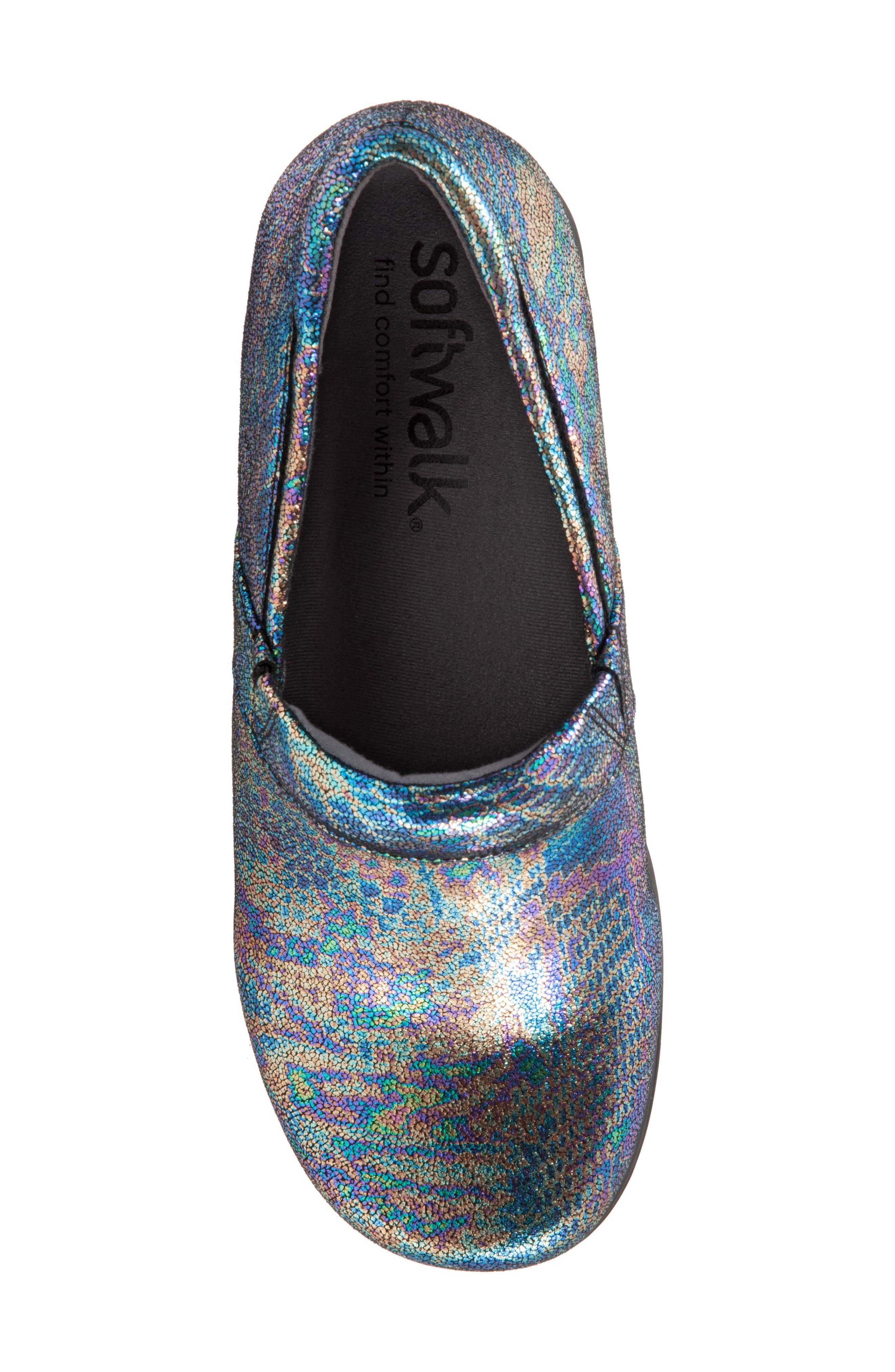 Meredith Sport Clog, Alternate, color, IRIDESCENT FOIL