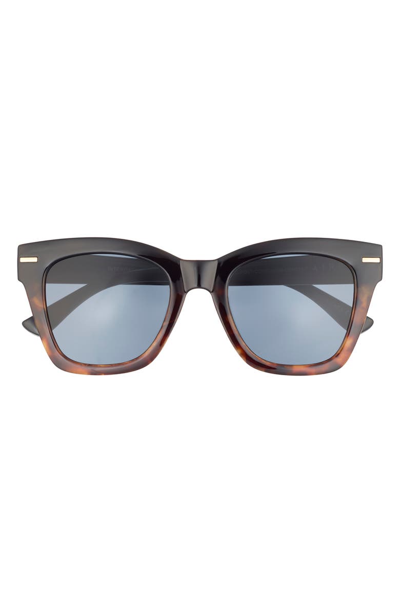 AIRE Intergalactic 50mm Square Sunglasses, Main, color, Black Tort Splice