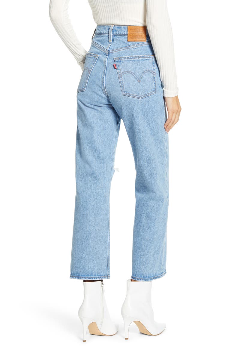 Levi's<sup>®</sup> Ribcage High Waist Straight Leg Ankle Jeans, Alternate, color, 