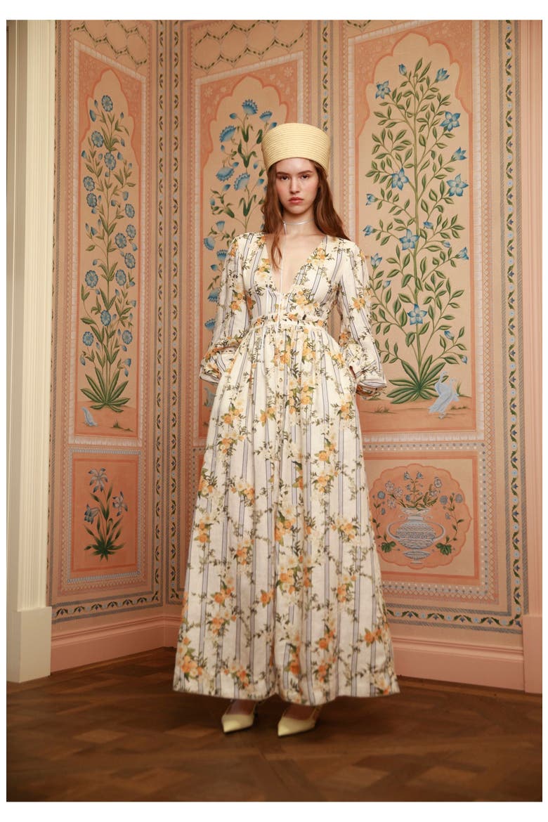 Frambuesa Valle Maxi Dress, Alternate, color, Multicolor