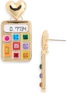 BaubleBar Calculator Drop Earrings