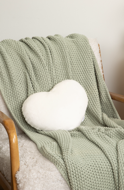 Hugimals World Heart To Hug Pillow In White