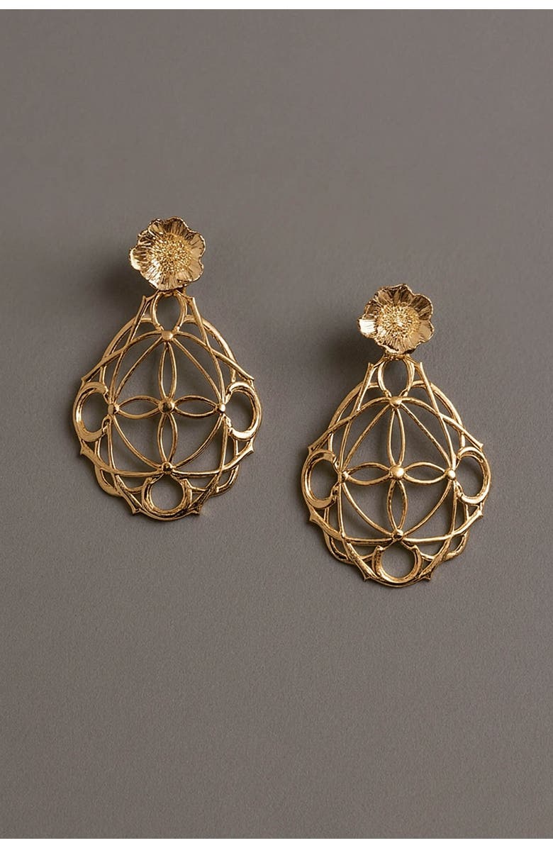 Astor & Orion Astra Statement Earrings Gold, Alternate, color, Gold