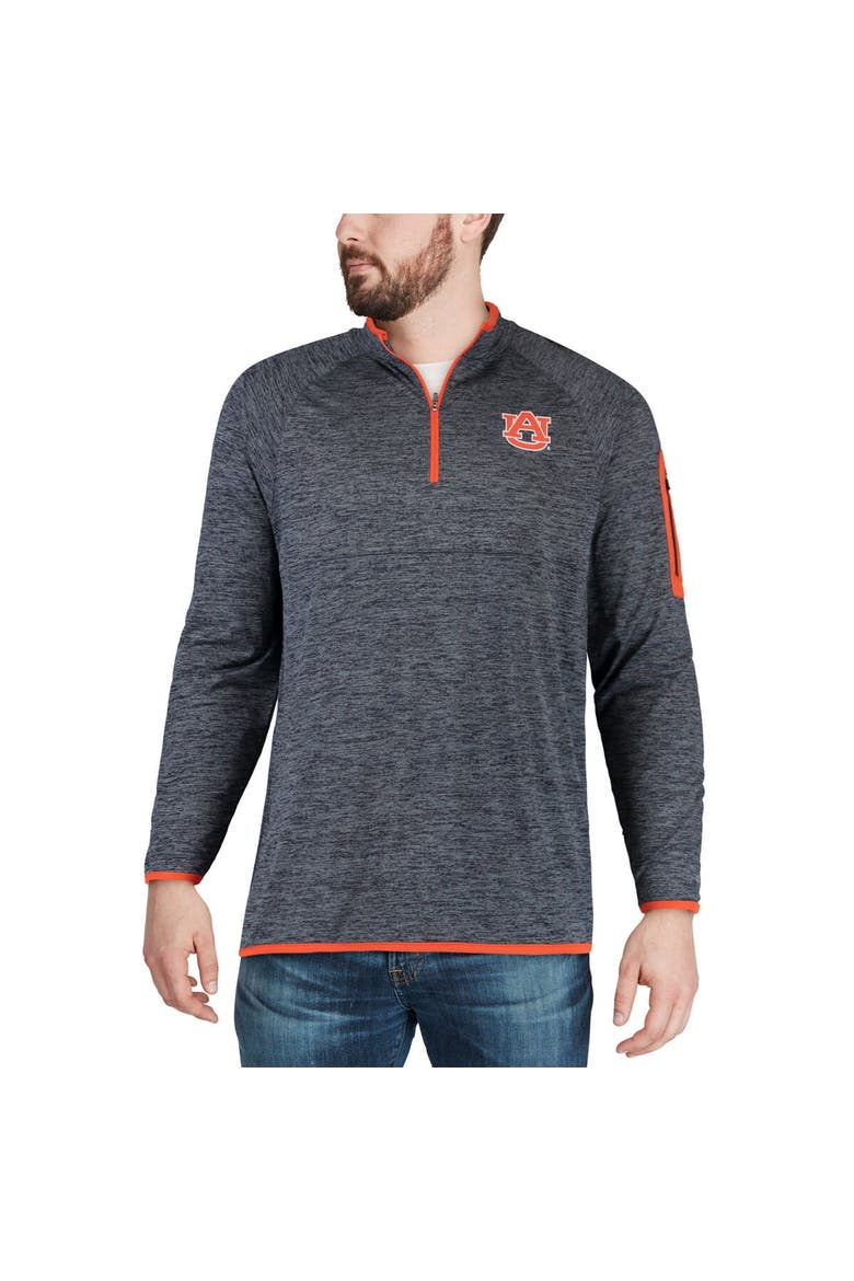 Men's Colosseum Navy Auburn Tigers Amnesia Lightweight Quarter-Zip Pullover, Alternate, color, Navy