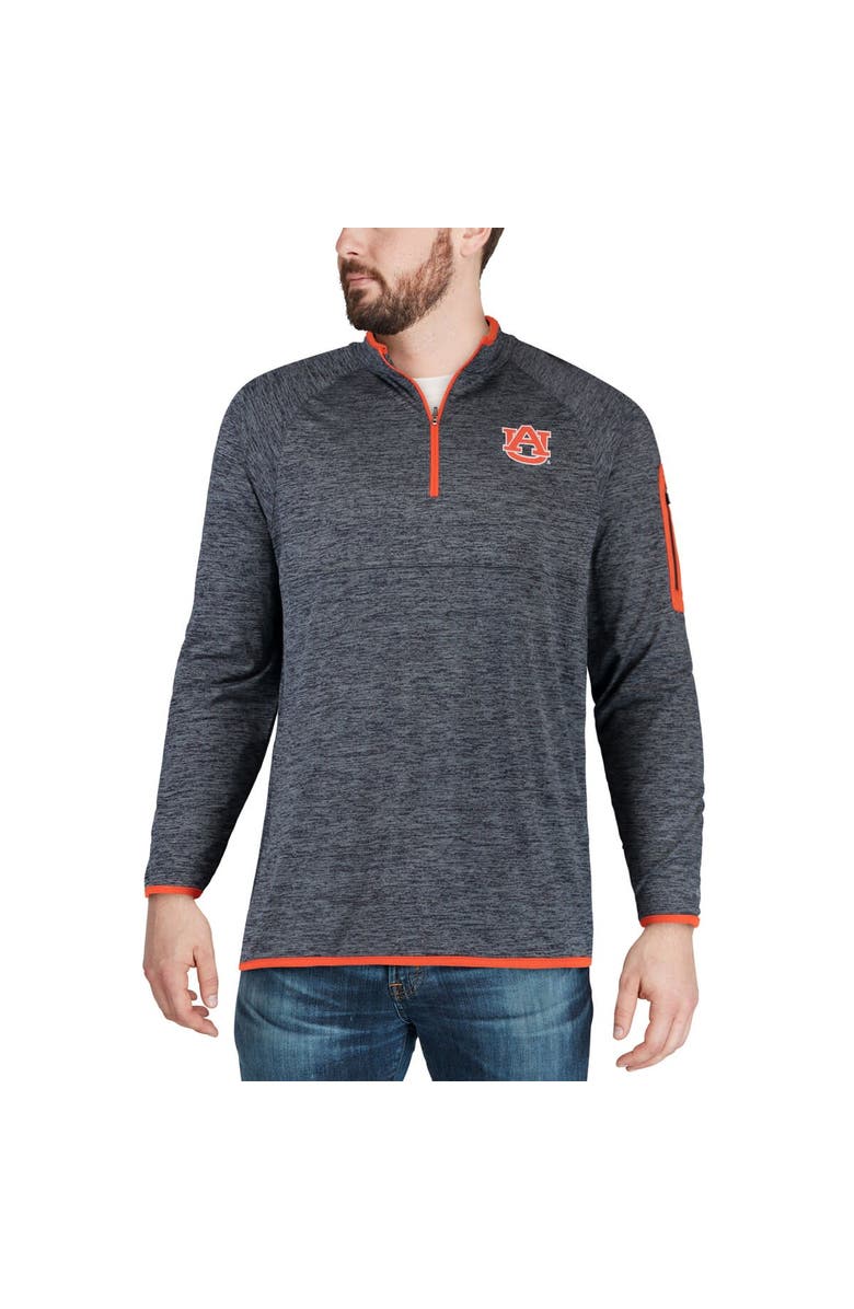 COLOSSEUM Men's Colosseum Navy Auburn Tigers Amnesia Lightweight Quarter-Zip Pullover, Alternate, color, Navy