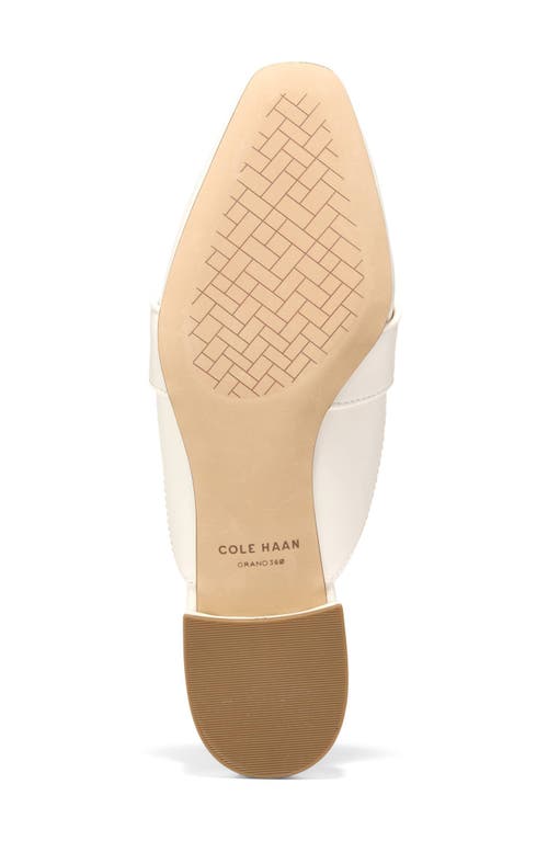 Cole Haan Pasha Mule In Ivory Leather/ivory Lizard