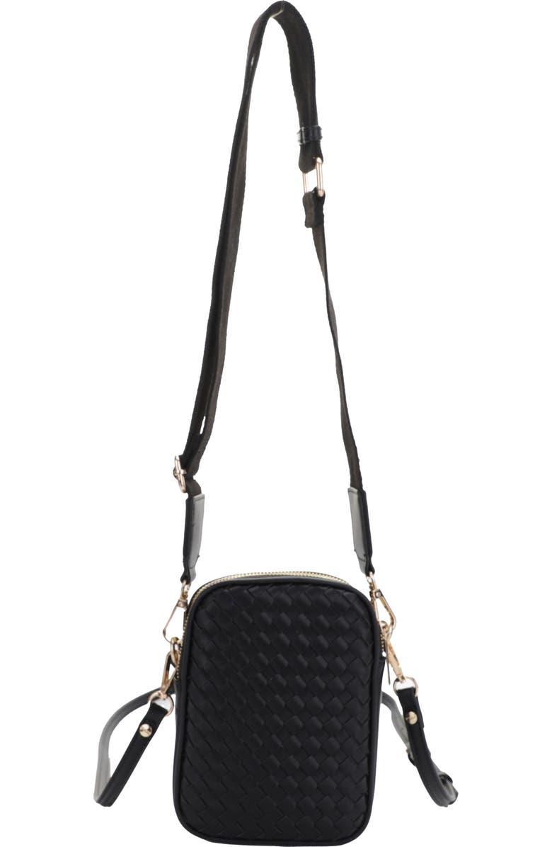Mali + Lili Josephine Woven Vegan Leather Crossbody Bag, Alternate, color,