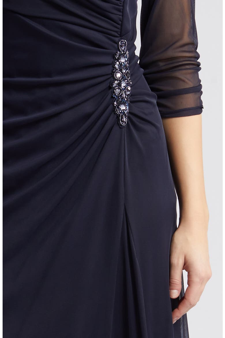 portrait collar cocktail dress PORTRAIT COLLAR COLUMN GOWN