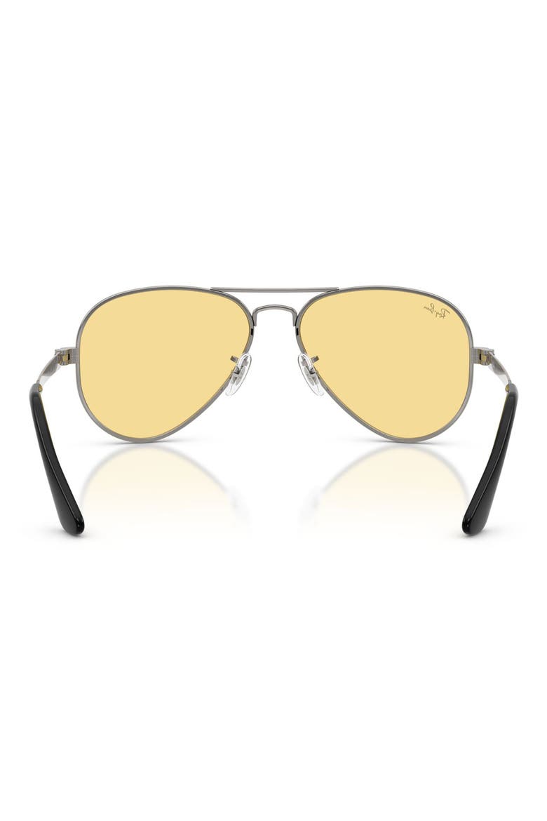 The Aviator Max 58mm Pilot Sunglasses, Alternate, color, GUNMETAL / YELLOW