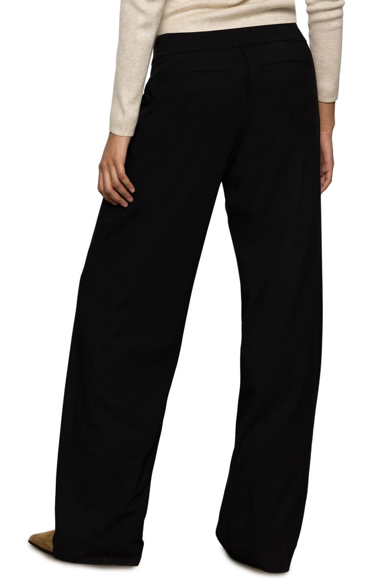 Sanctuary Modern Gab Wide Leg Pants, Alternate, color, Black