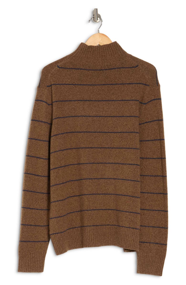 Vince Stripe Mock Neck Wool Blend Sweater, Alternate, color, 