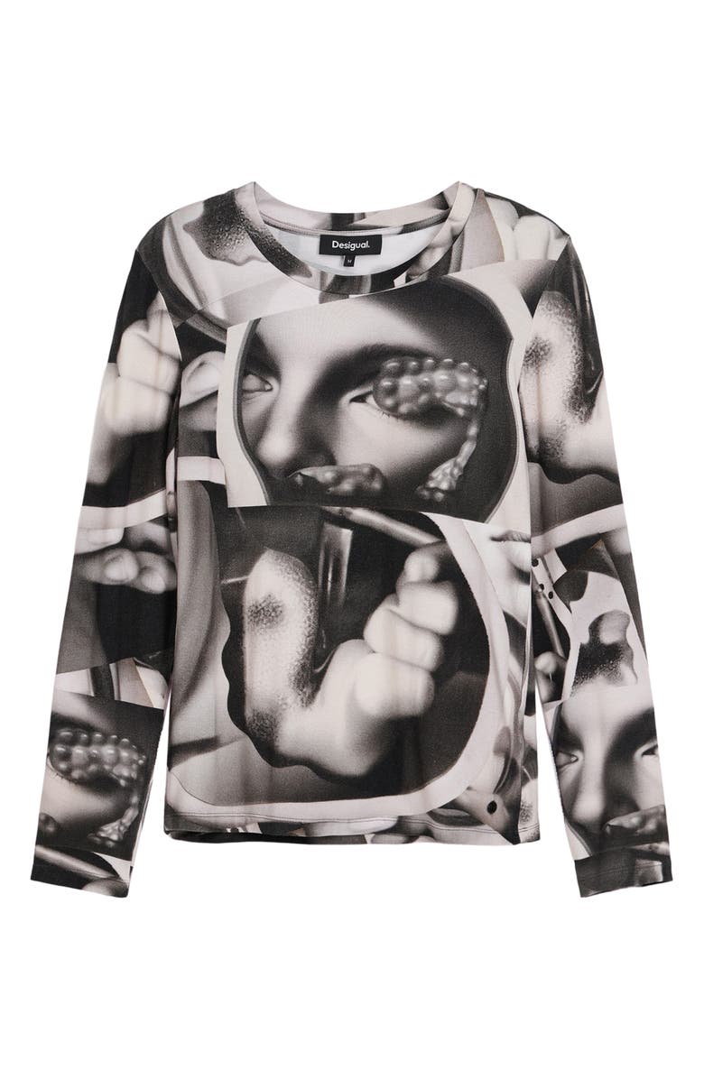 Desigual Surrealismo Long Sleeve T-Shirt, Alternate, color, 