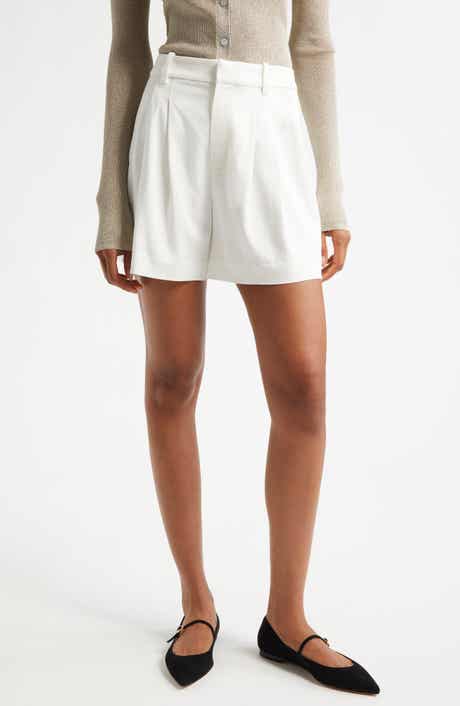 A.L.C. Charles Pleated High Waist Shorts