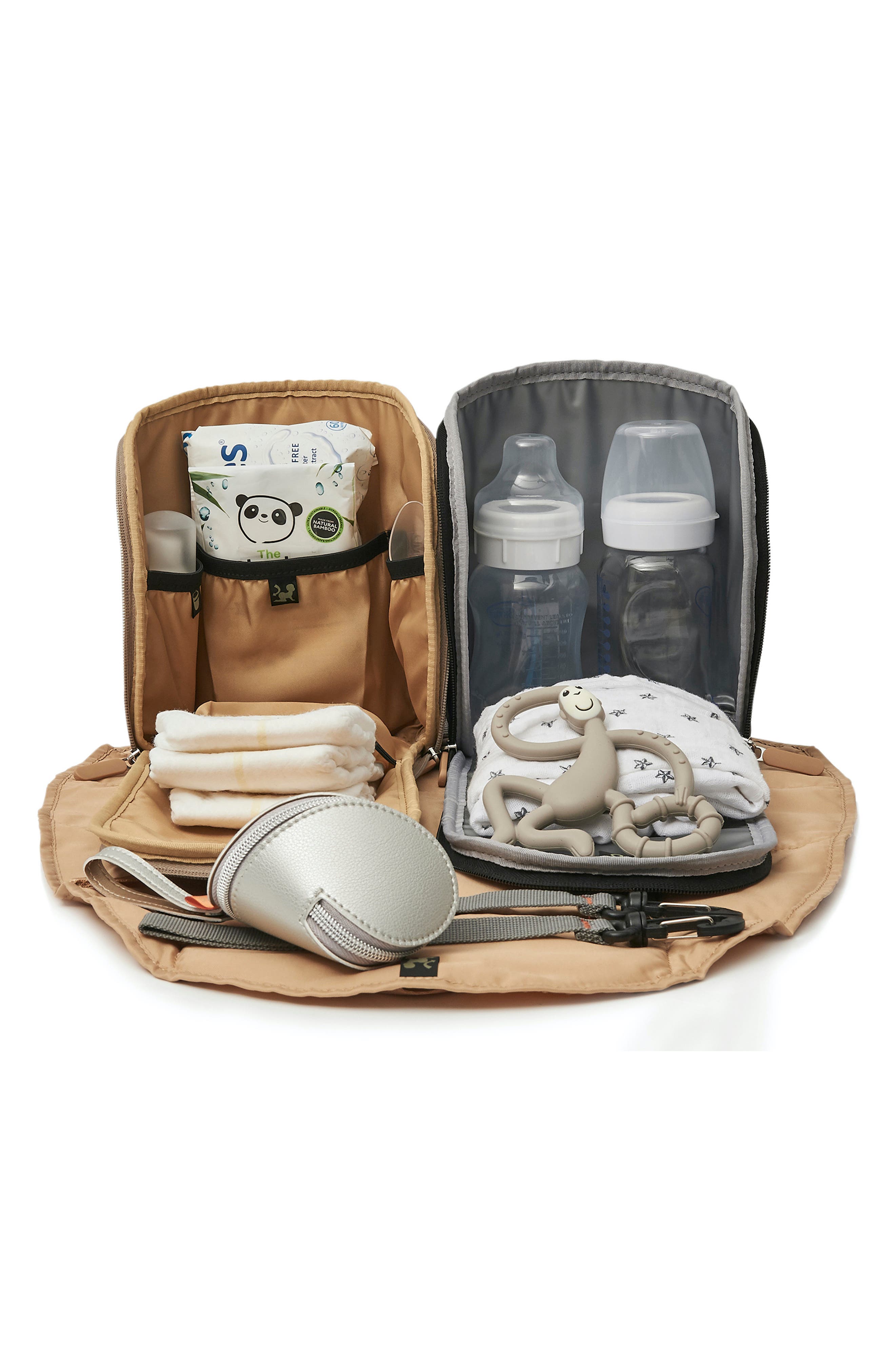 PacaPod Hartland Faux Leather Convertible Diaper Backpack, Alternate, color, 