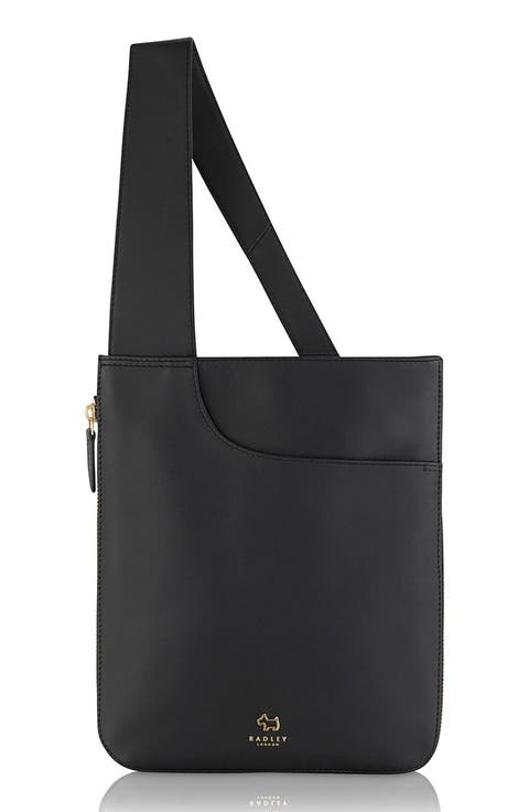 Pockets Icon Zip Leather Crossbody Bag