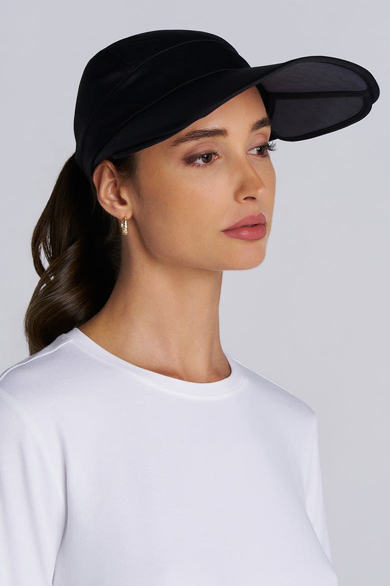 Women's Olivia Convertible Visor, UPF 50+ Sun Protection, Alternate, color, Black