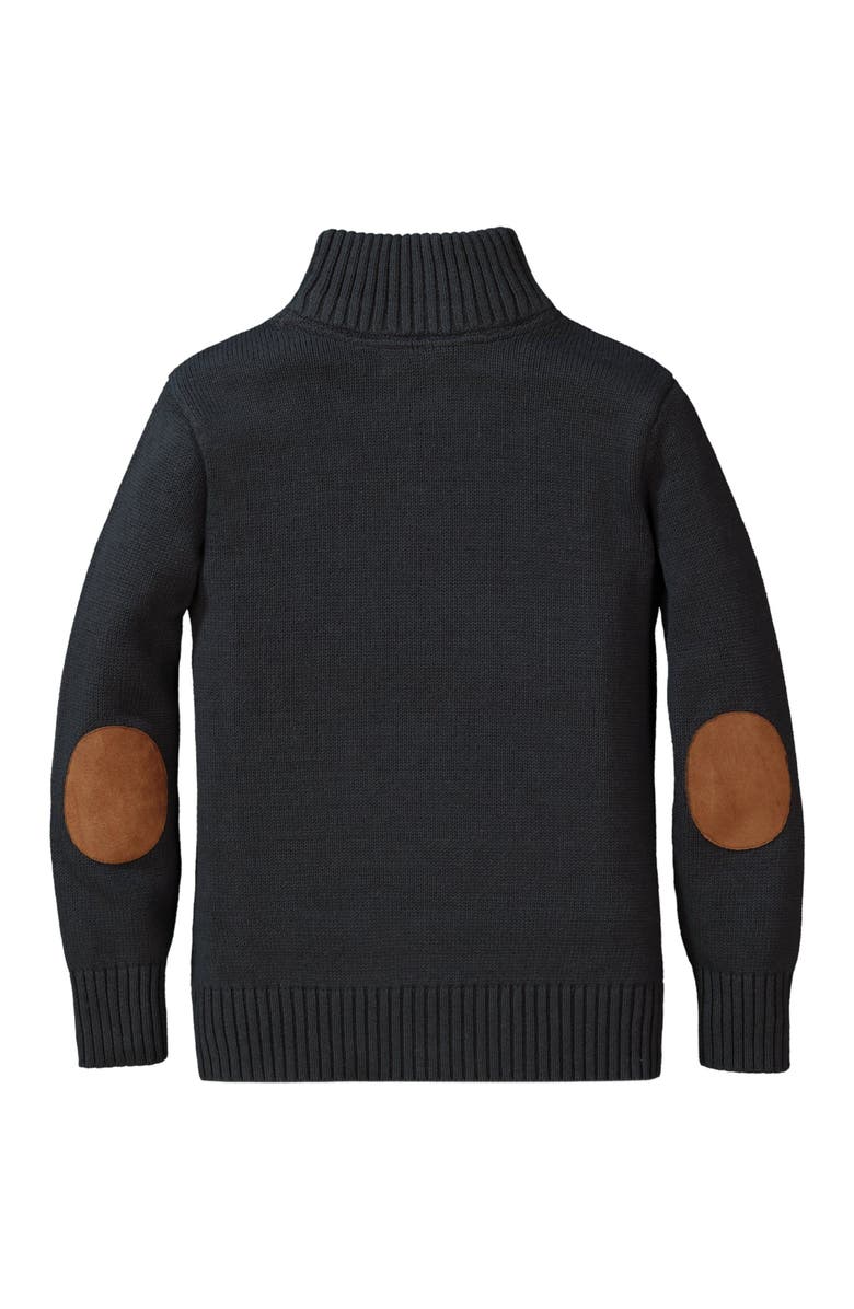 Hope & Henry Boys' Half Zip Pullover Sweater with Elbow Patches, Kids, Alternate, color,