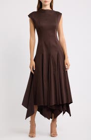 Black Halo Eloidie Asymmetric Maxi Dress