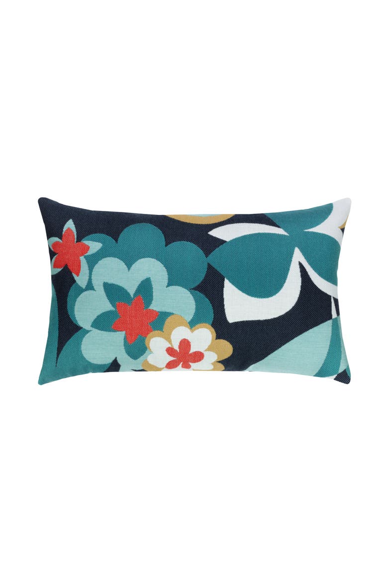 Floral Impact Jacquard Indoor & Outdoor Woven Accent Pillow, Main, color, Multi