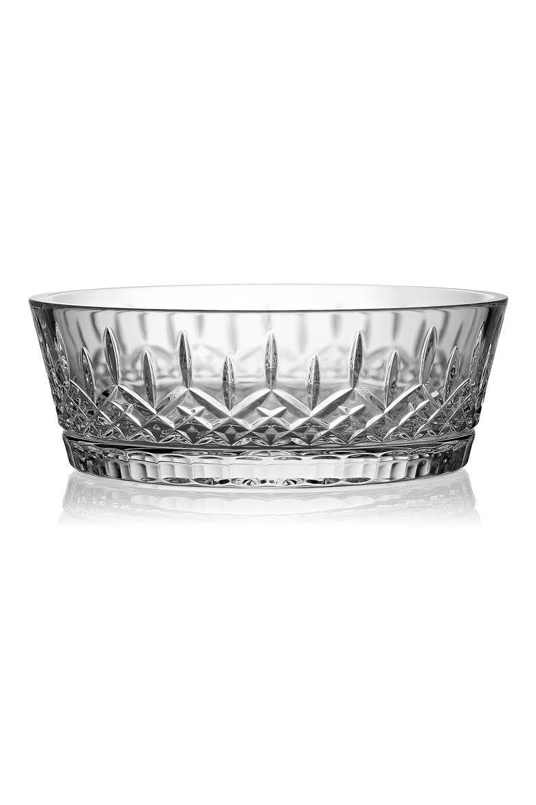 Lismore Crystal Low Bowl, Main, color, NO COLOR