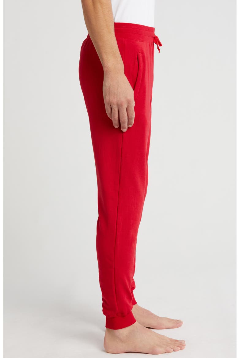 Fleece Joggers, Alternate, color, CRIMSON