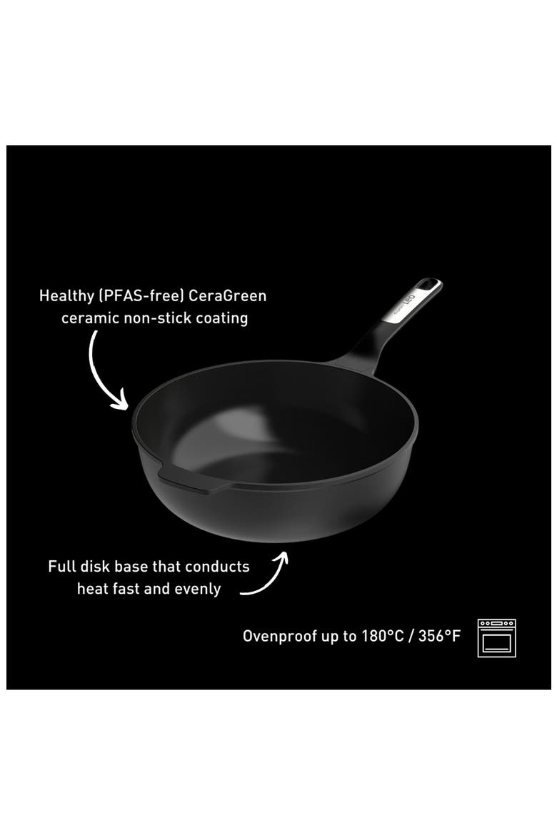 Leo Phantom Wok Pan, Alternate, color, BLACK