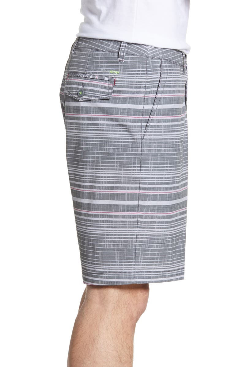 Tommy Bahama Cayman Sarzana Stripe Hybrid Board Shorts, Alternate, color, 