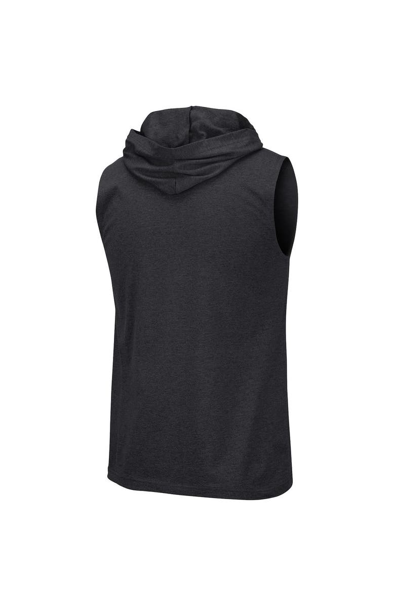 COLOSSEUM Men's Colosseum Heather Black NC State Wolfpack Varsity Team Hoodie Tank Top, Alternate, color, 