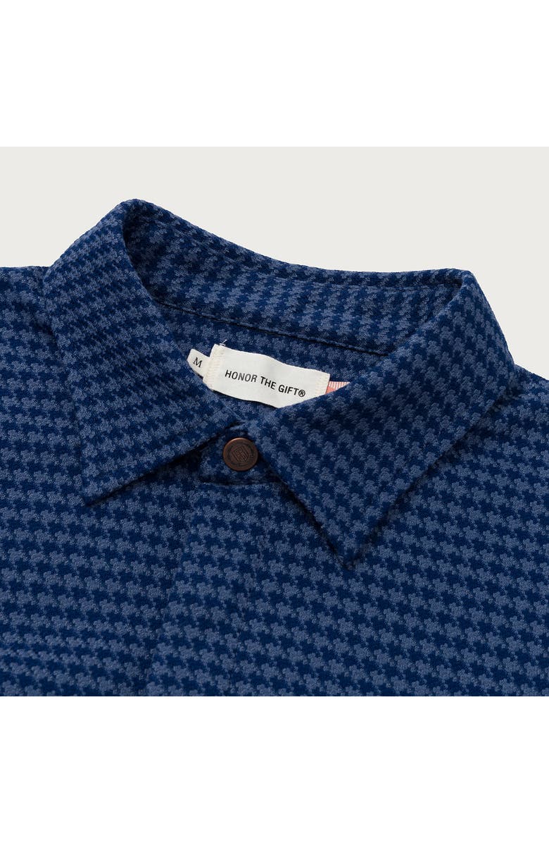 HONOR THE GIFT HTG Embroidered Logo Houndstooth Shirt Jacket, Alternate, color, 