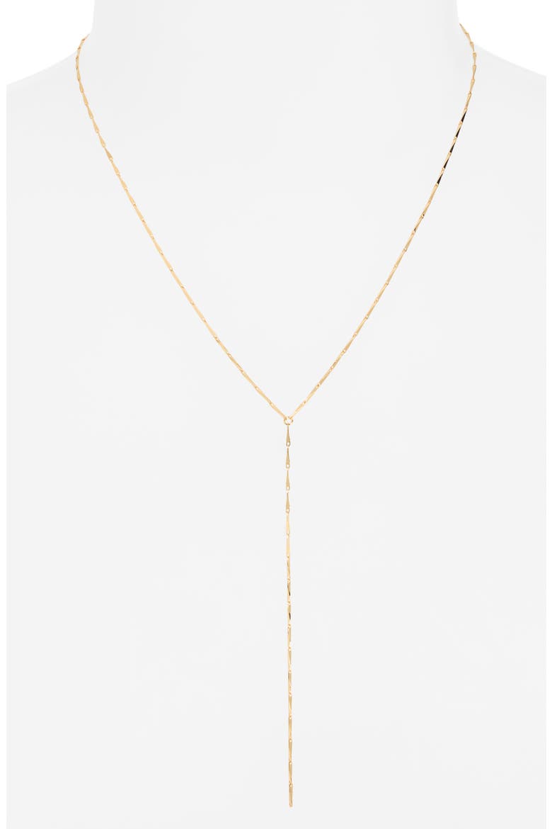 Delicate Chain Y-Necklace, Alternate, color, 14K GOLD PLATED
