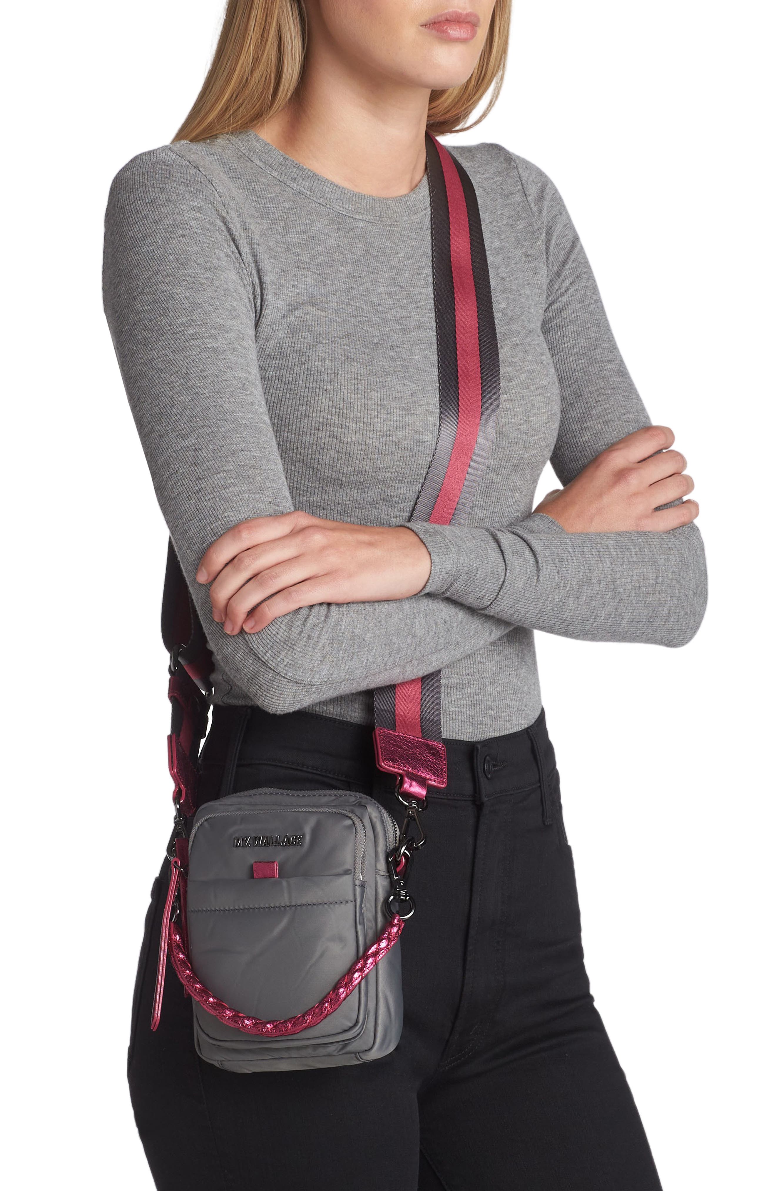 MZ Wallace Mini Bowery Nylon Crossbody Bag, Alternate, color, 