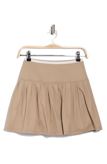 X By Gottex Colorblock Skort In Gravel/ivory
