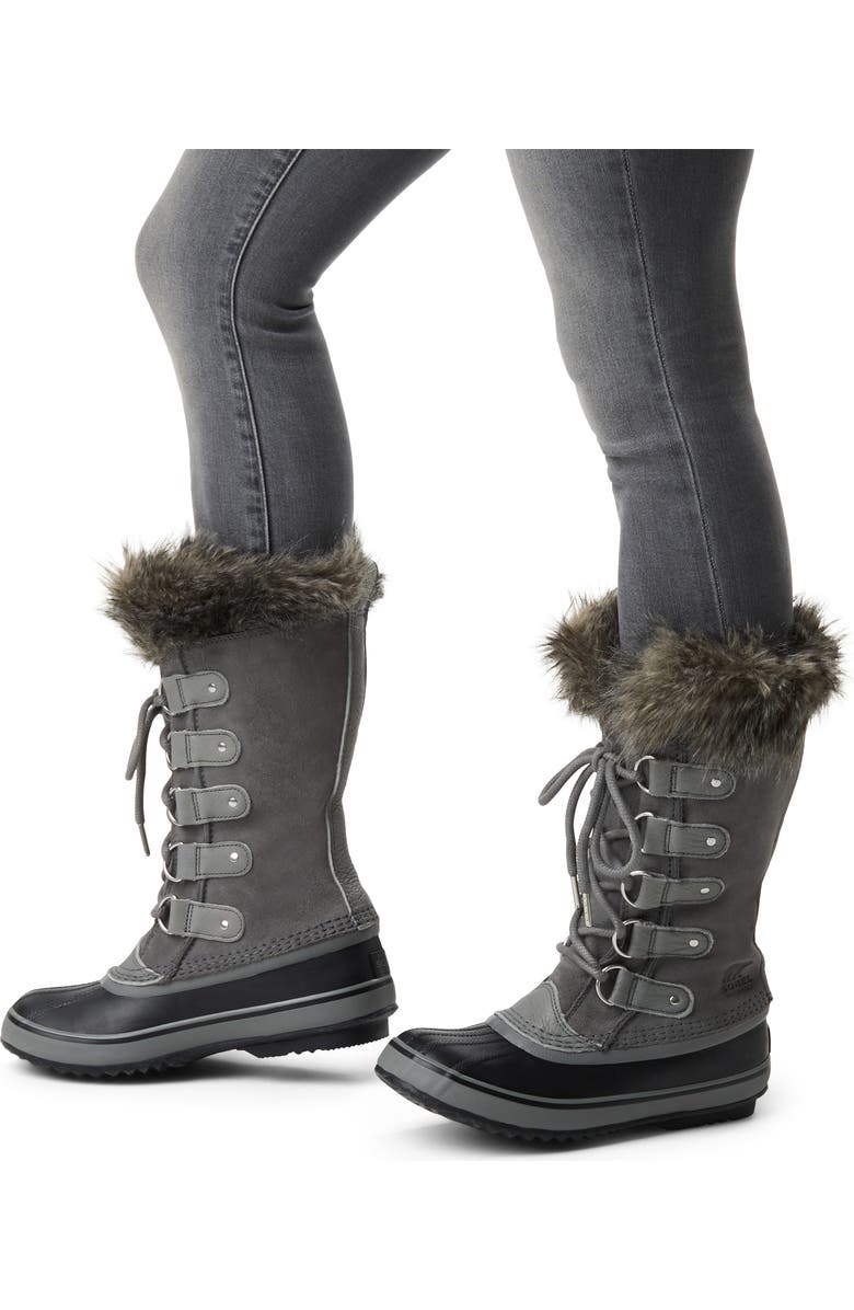 SOREL Joan of Arctic Waterproof Boot, Alternate, color, Quarry/ Black