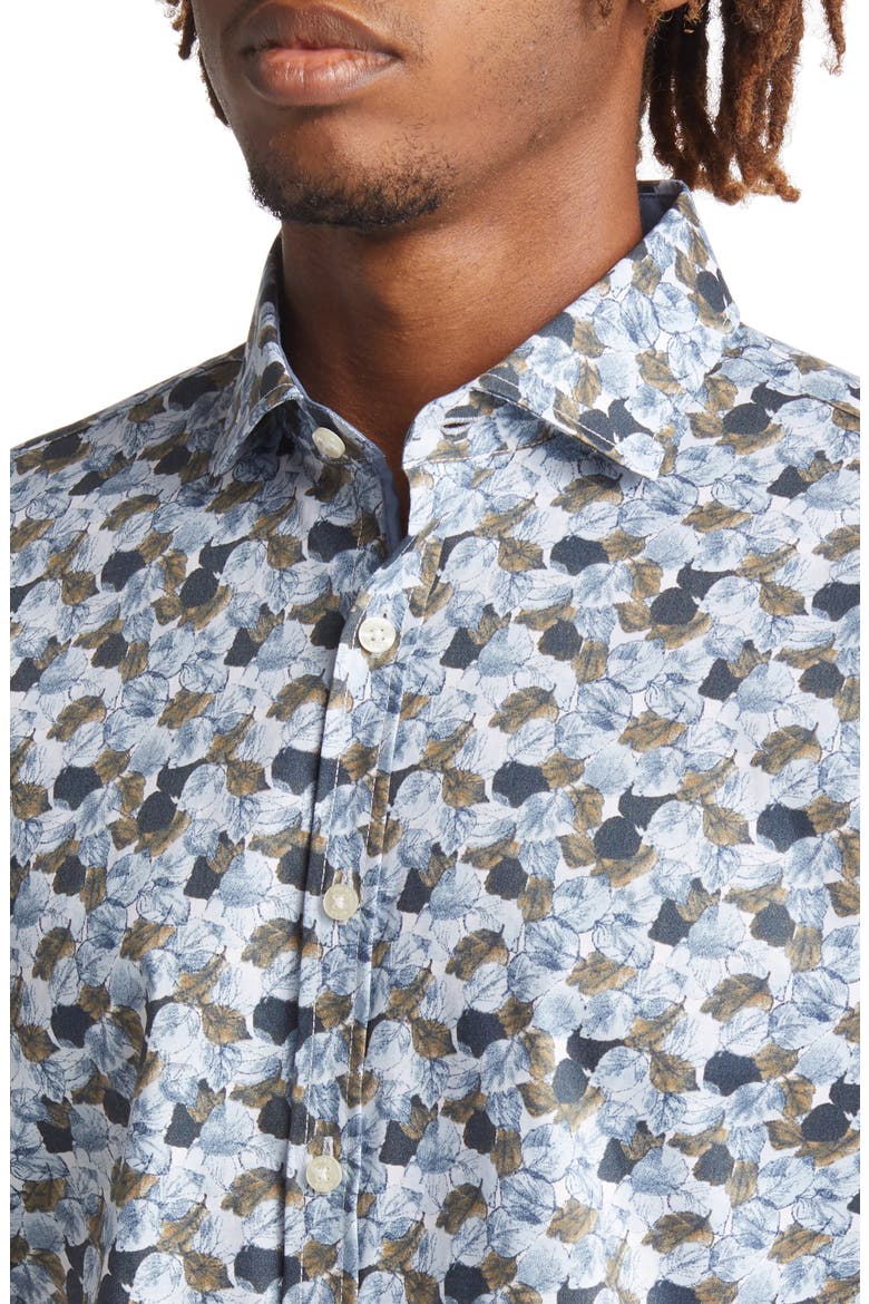 Hardy Floral Stretch Short Sleeve Button-Up Shirt, Alternate, color, MUSCAT