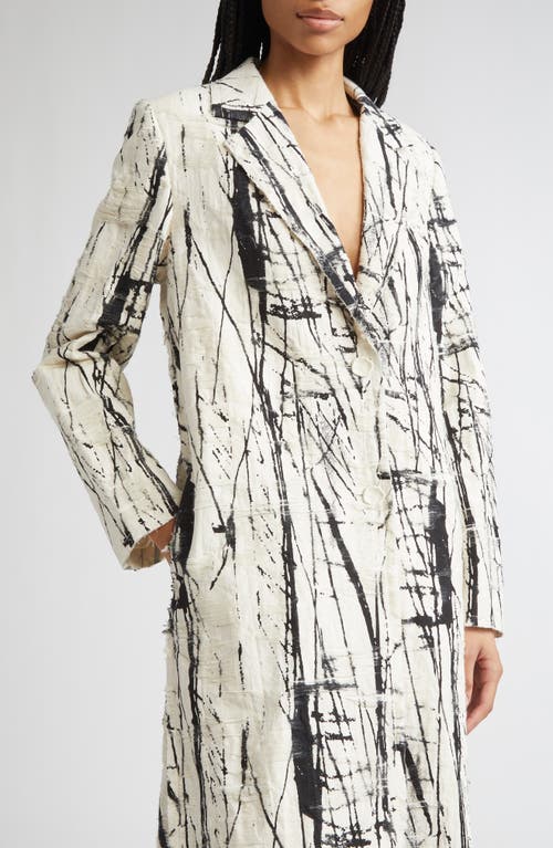 Jason Wu Collection Calligraphy Jacquard Coat