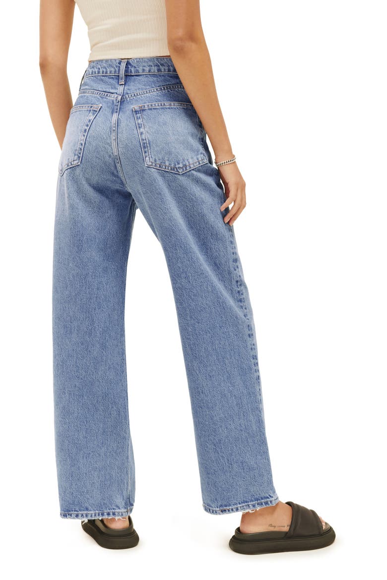 Wilder High Waist Wide Leg Jeans, Alternate, color, DILLON