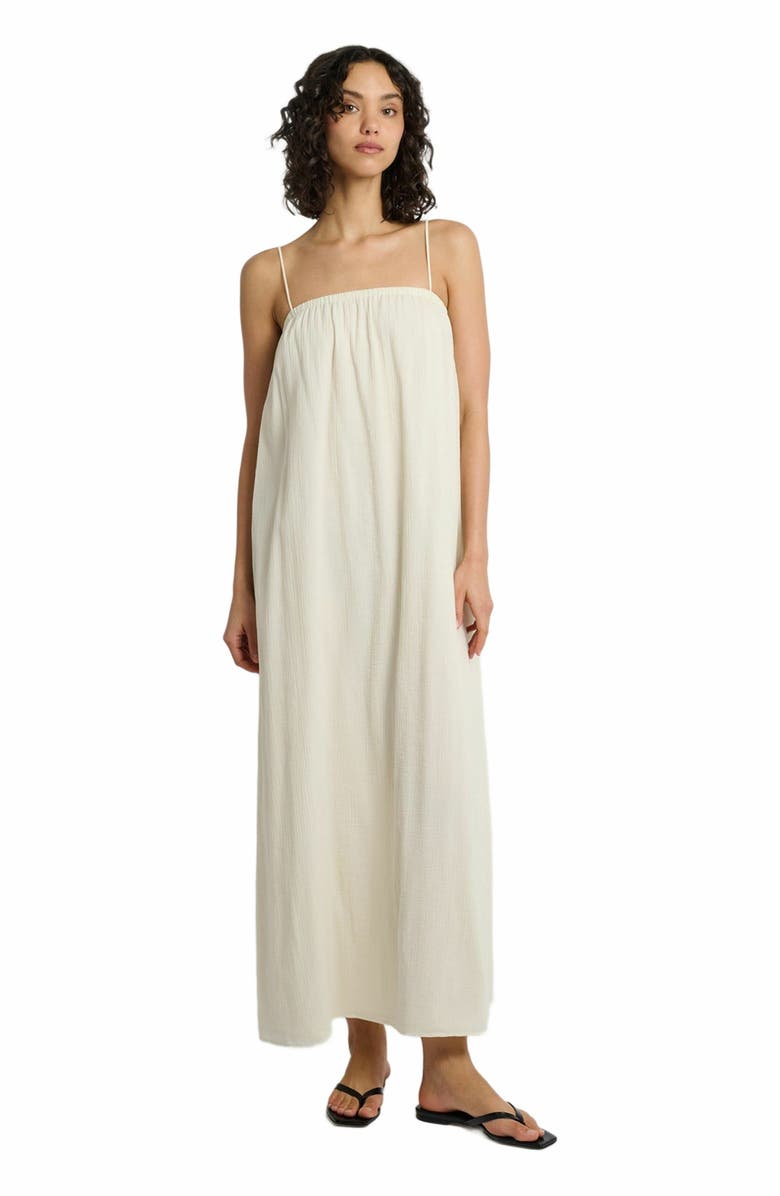 Onia Crinkle Gauze Maxi Dress, Main, color,