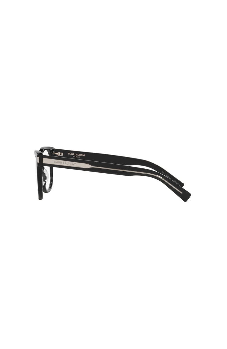 Saint Laurent 53mm Rectangle optical glasses, Alternate, color, 