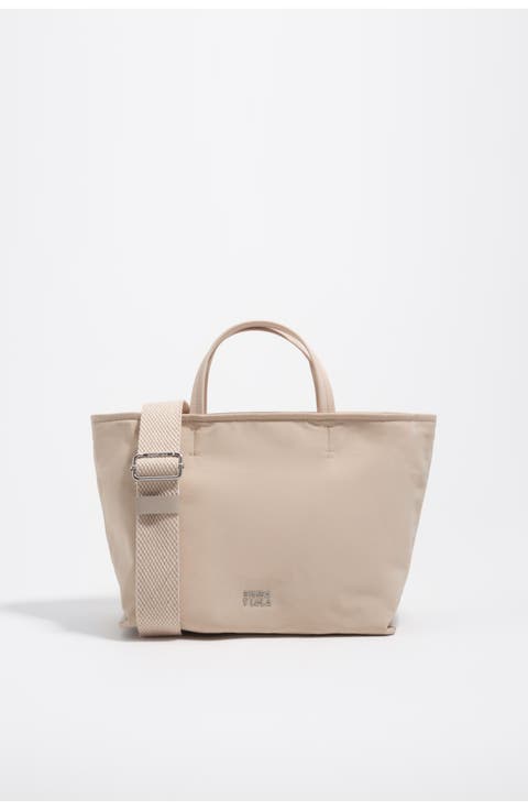 Medium Gabardine Shopper Bag