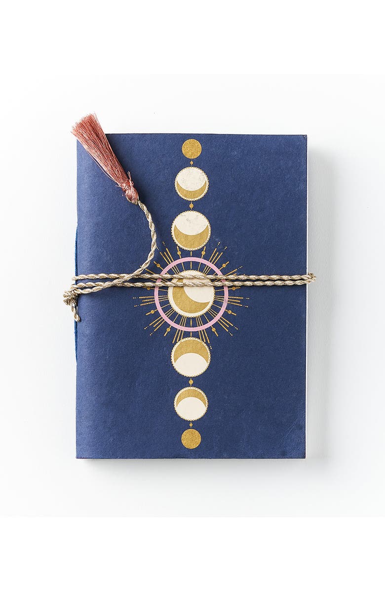 Matr Boomie Indukala Moon Phase Journal Recycled Paper, Main, color, Blue