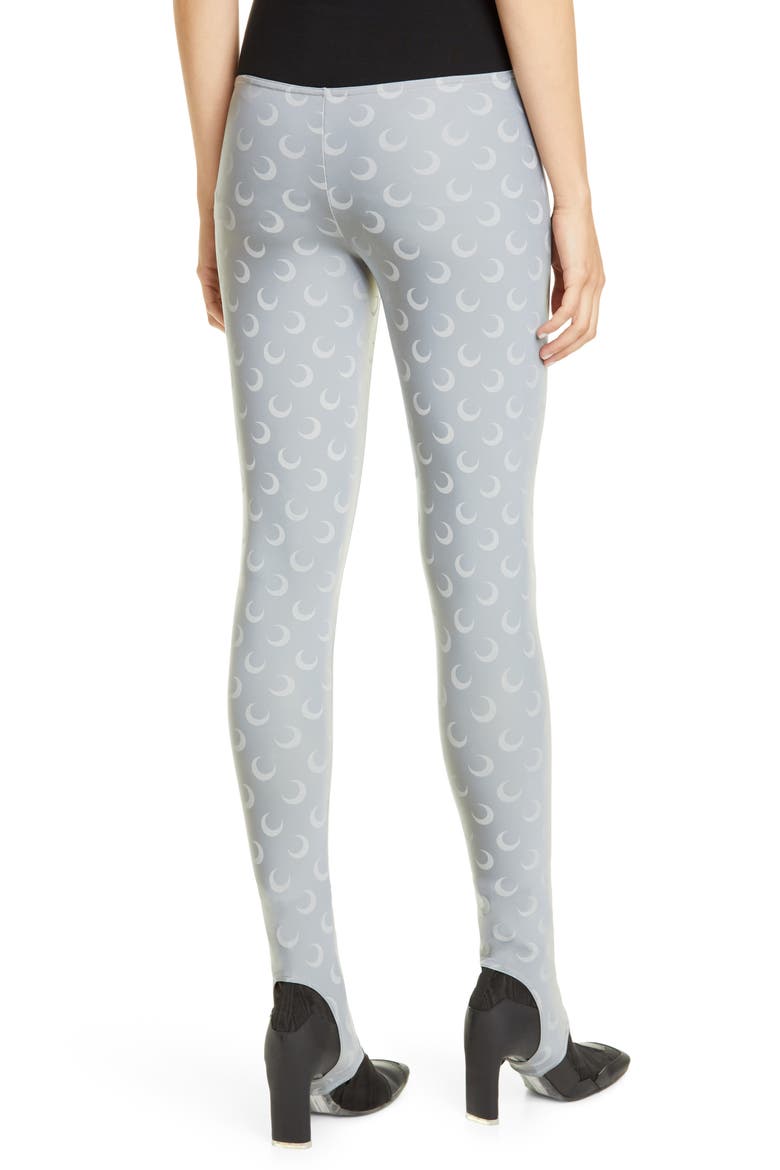 Moon Print Jersey Stirrup Leggings, Alternate, color, REFLECT / ALL OVER MOON GREY