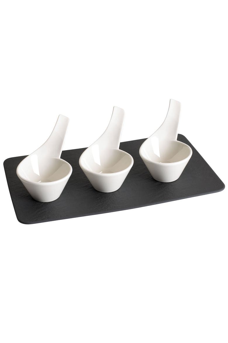 NewWave 4 Piece Dip Set, Main, color, white