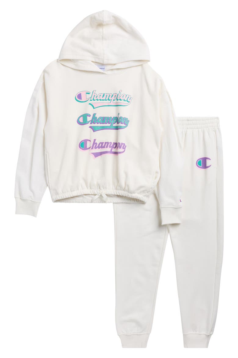 Kids' Hoodie & Joggers Set, Main, color, EGRET